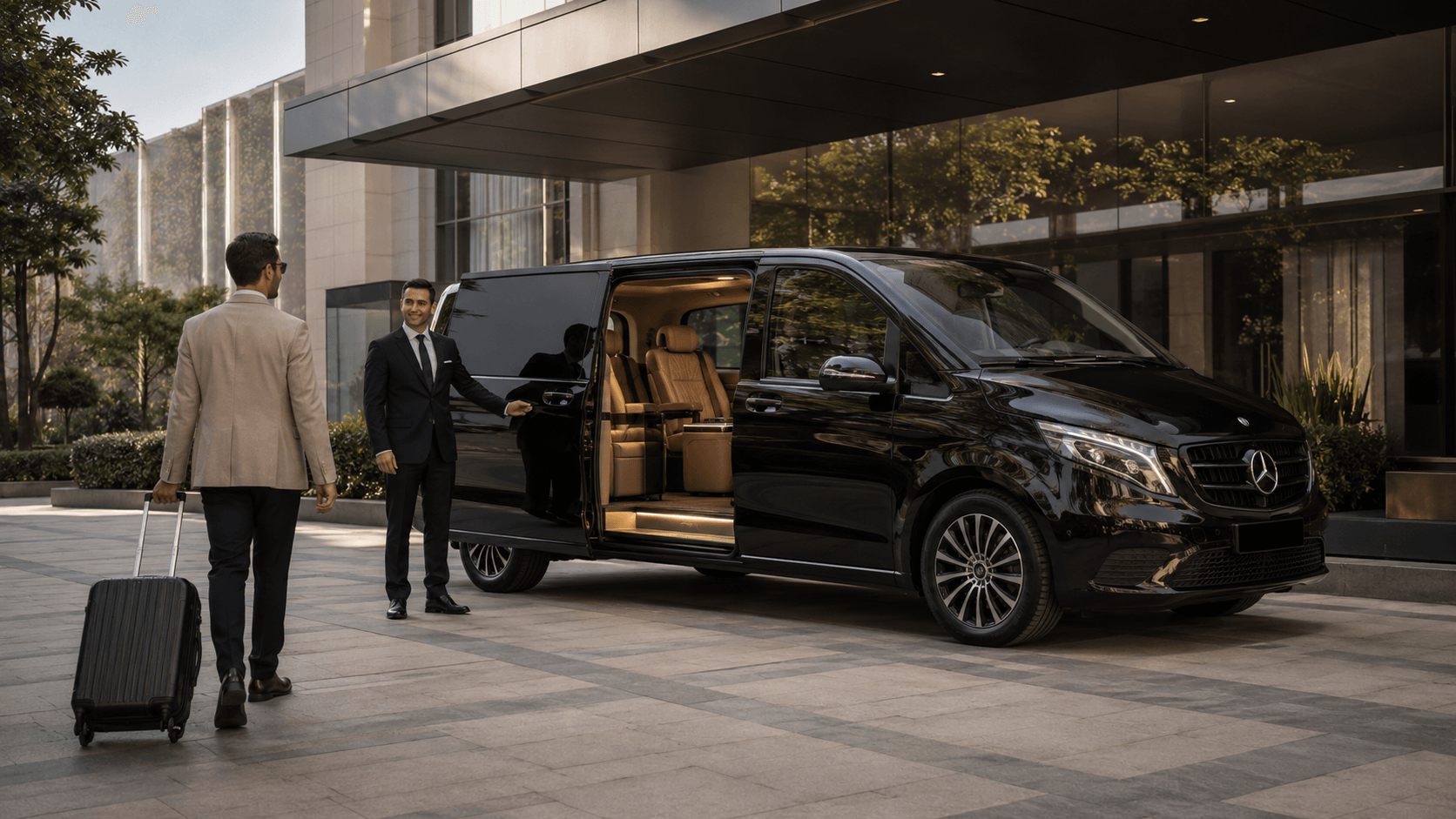 Private minivan arriving in Istanbul
